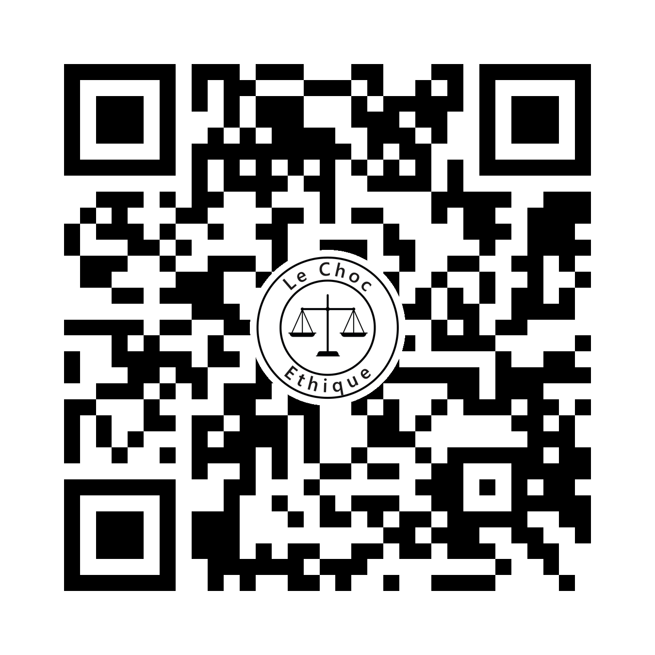 QR code vers le quiz du Choc Éthique : www.choc-ethique.com/quiz